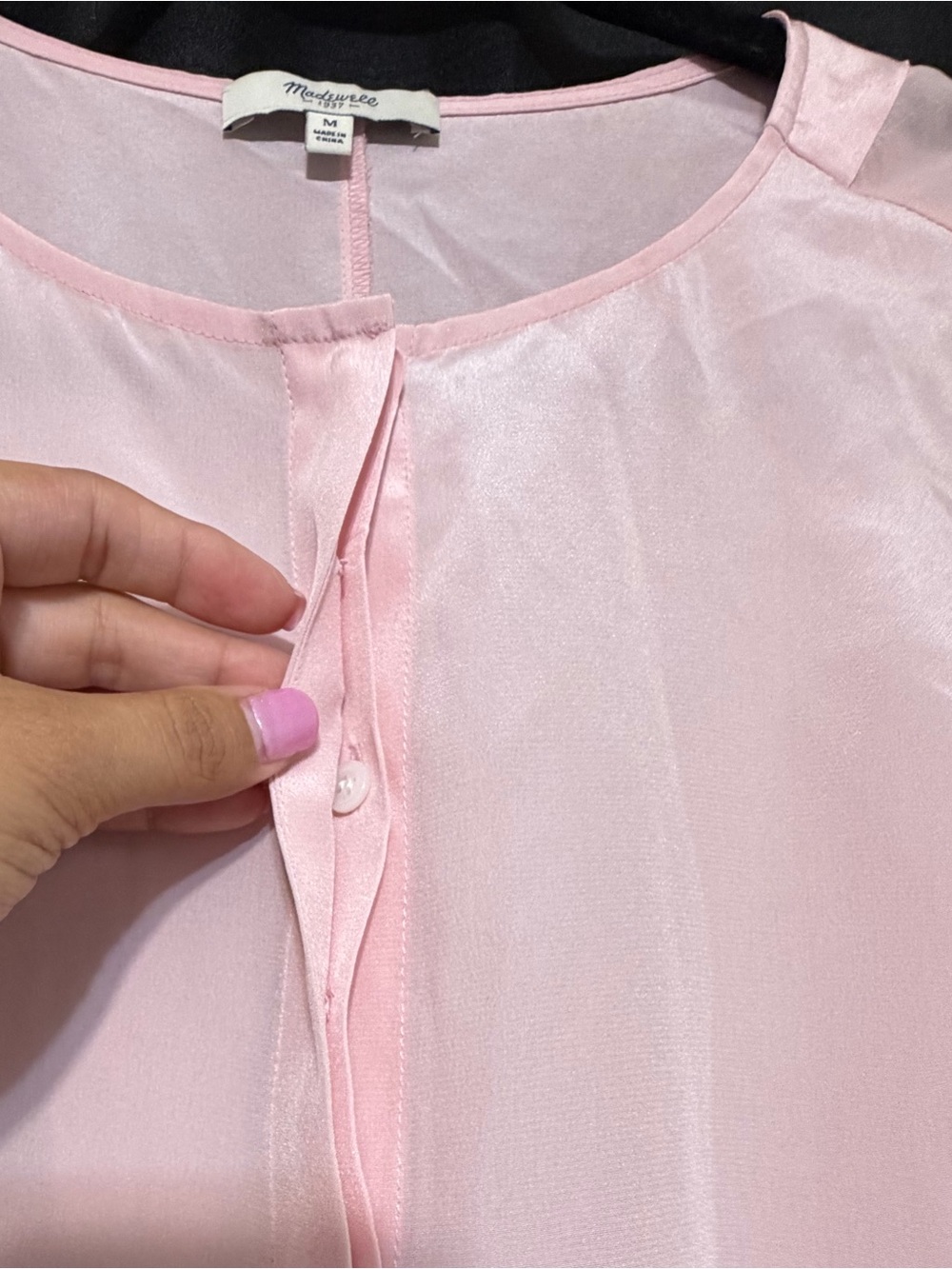 Madewell Light Pink Sleeveless Blouse - Picture 3 of 5